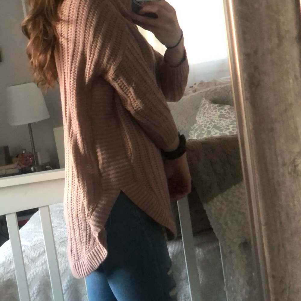 Express mauve turtleneck sweater